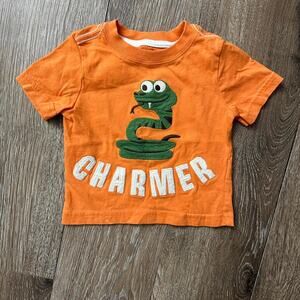 Crazy 8 baby boys 3-6 Months Orange Charmer Shirt